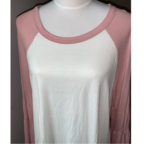 🎉HP🎉Blush Ivory Bell Long Sleeves Tunic - Picture 6 of 9